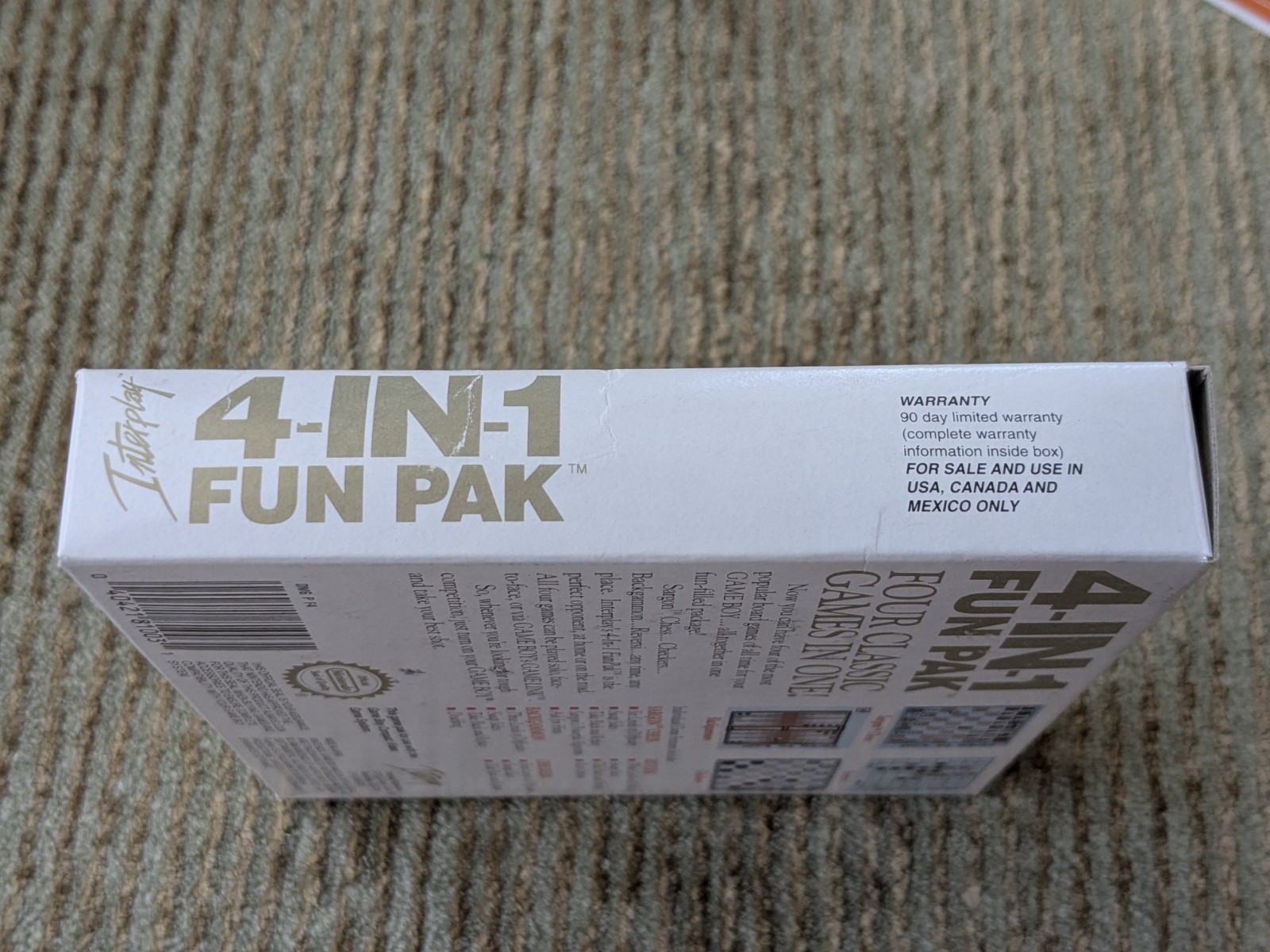 4-in-1 Fun Pak & Volume II Nintendo Game Boy GameBoy Complete CIB Tested Working