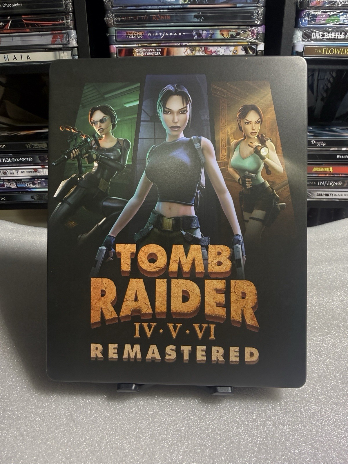 Tomb Raider IV. V .VI Remastered Custom Steelbook/Steelup Case PS4/PS5/Xbox
