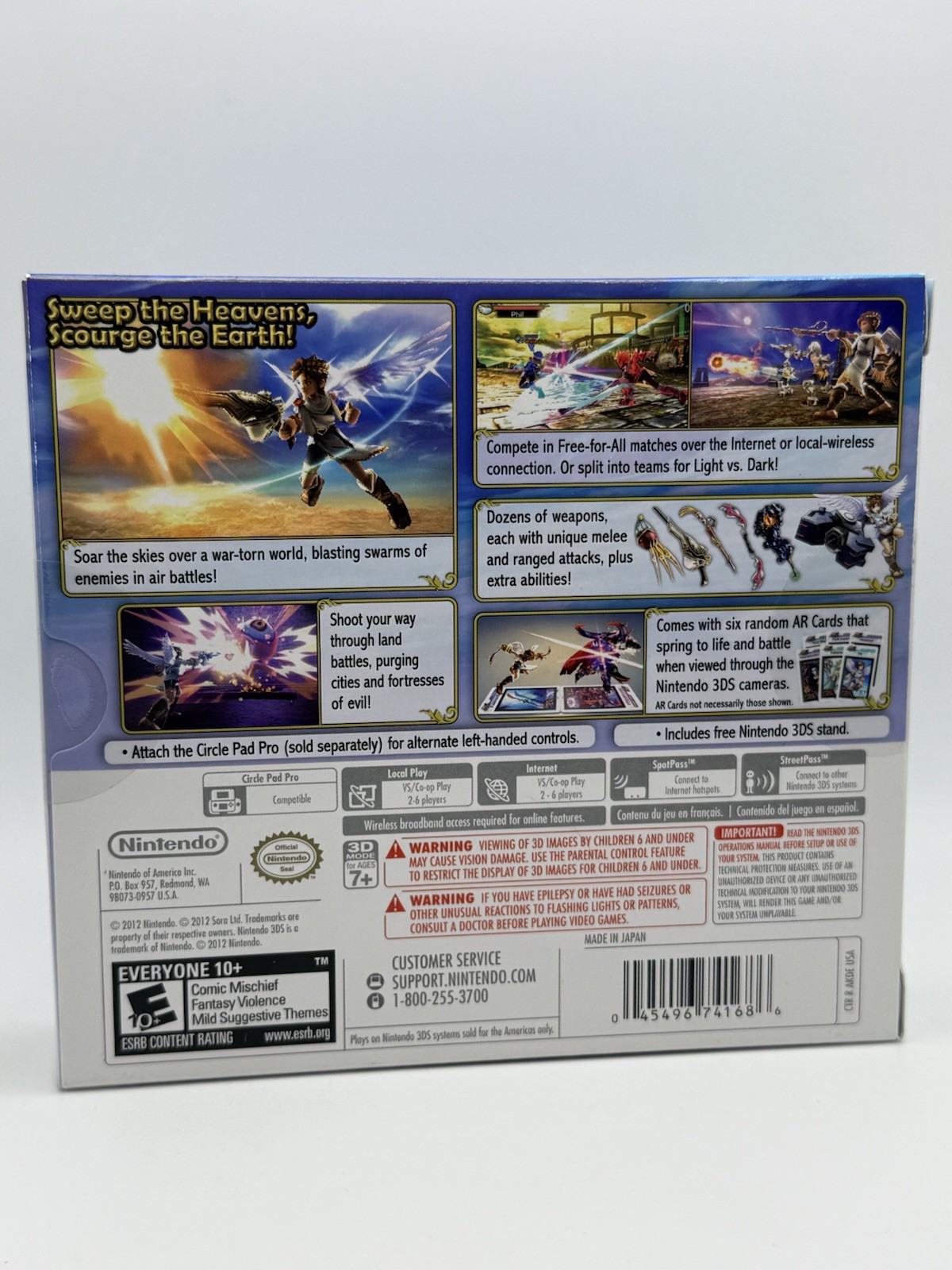Kid Icarus Uprising (Nintendo 3DS, 2012) Brand New Factory Sealed US Version