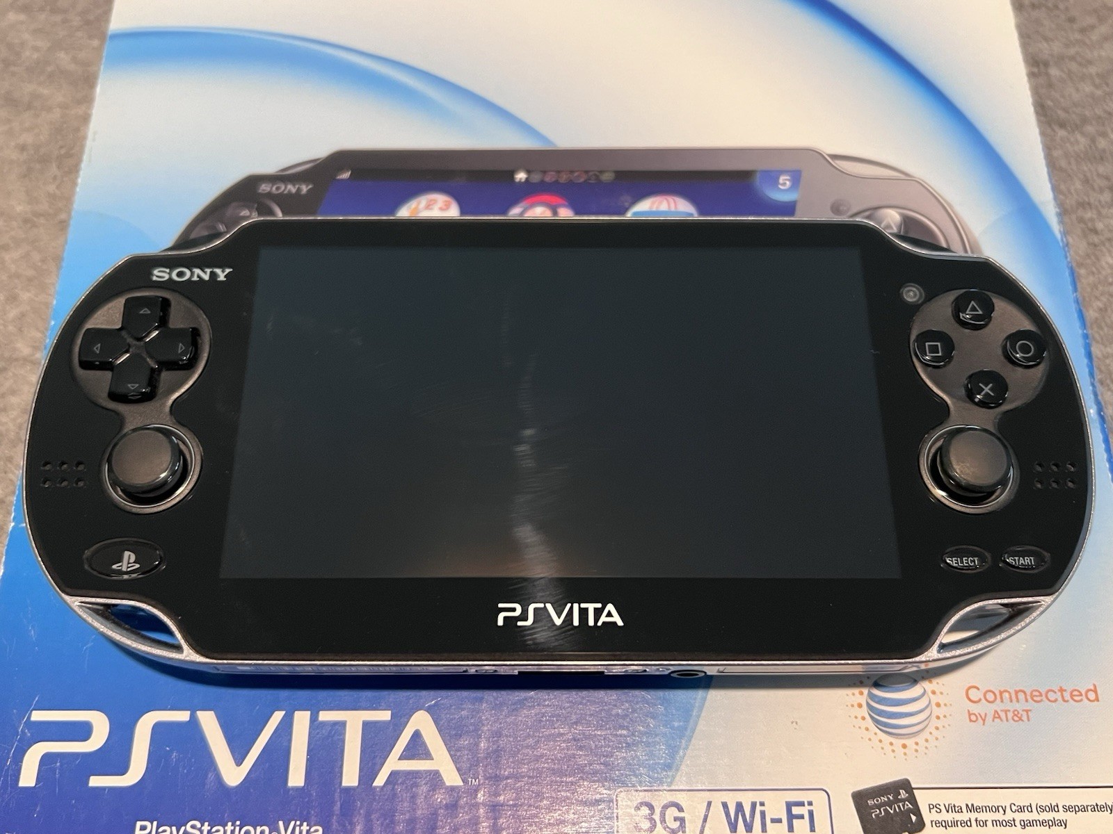 PlayStation Vita PCH-1101 COMPLETE IN BOX Manual Inserts Tested 4GB Memory Card