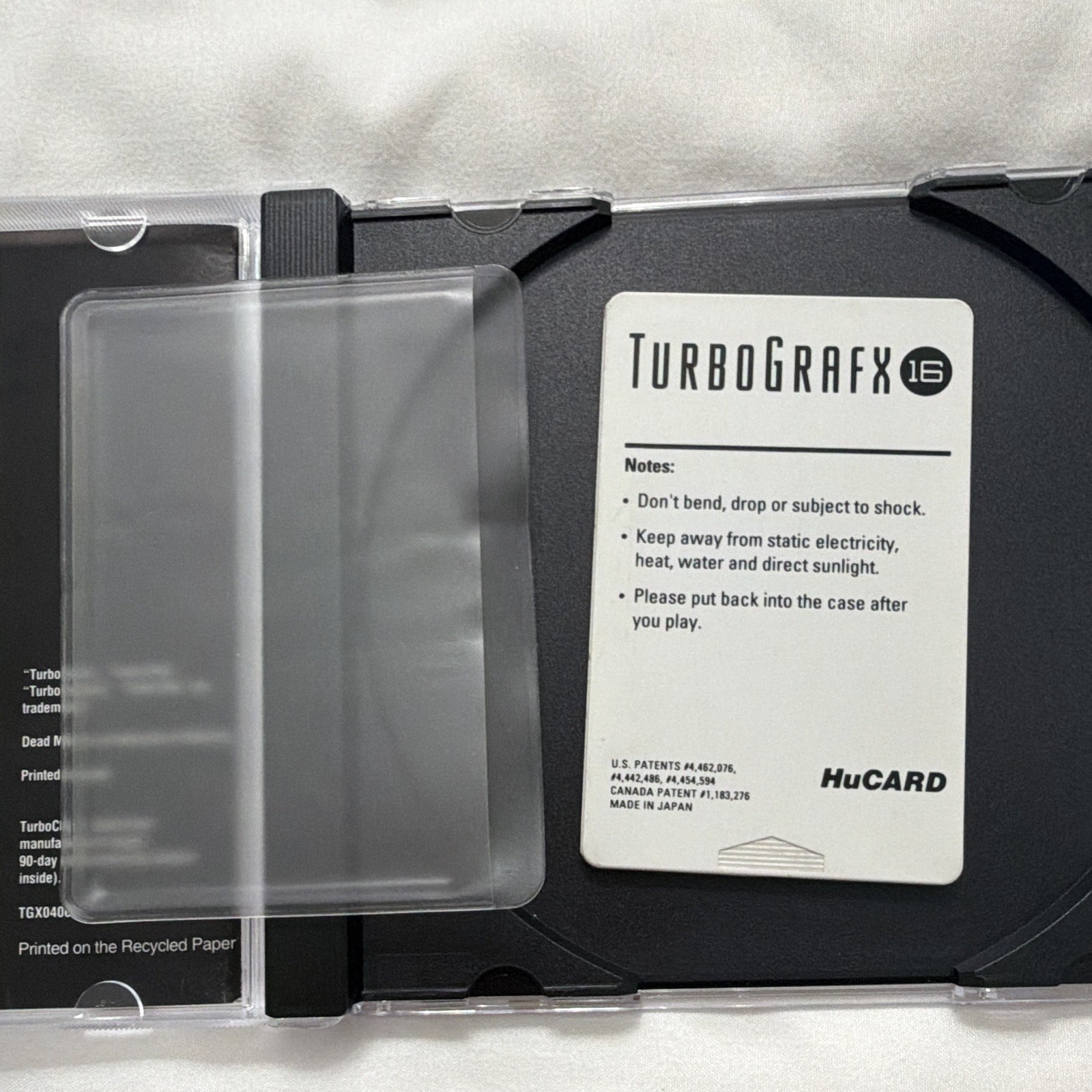 Natsume Dead Moon TurboGrafx-16 HuCARD Shooter 1992 Manual Included
