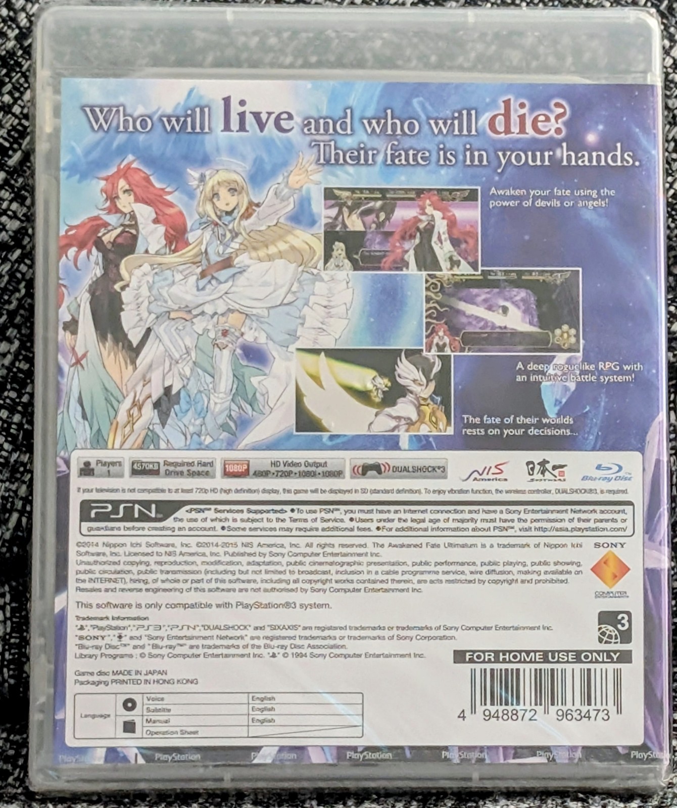 The Awakened Fate Ultimatum PlayStation 3 PS3 | Hong Kong Import US Seller [EN]