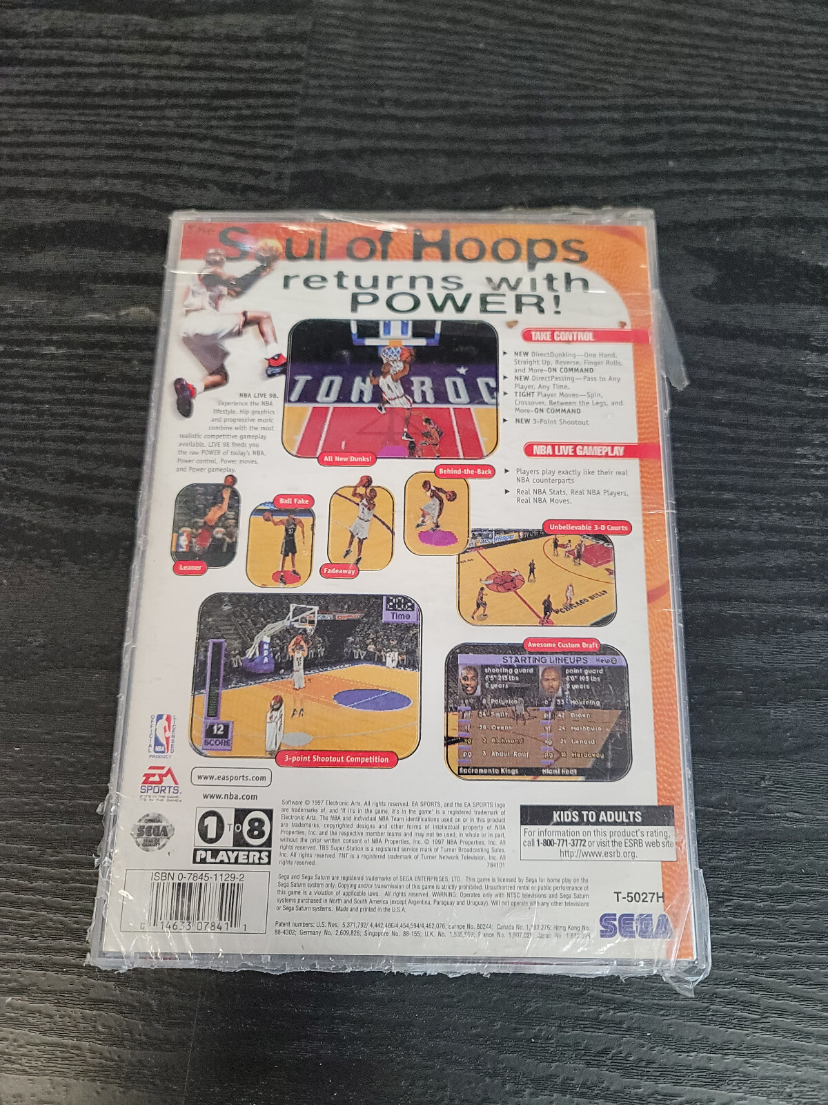 NBA Live 98 Sega Saturn Brand New Factory Sealed