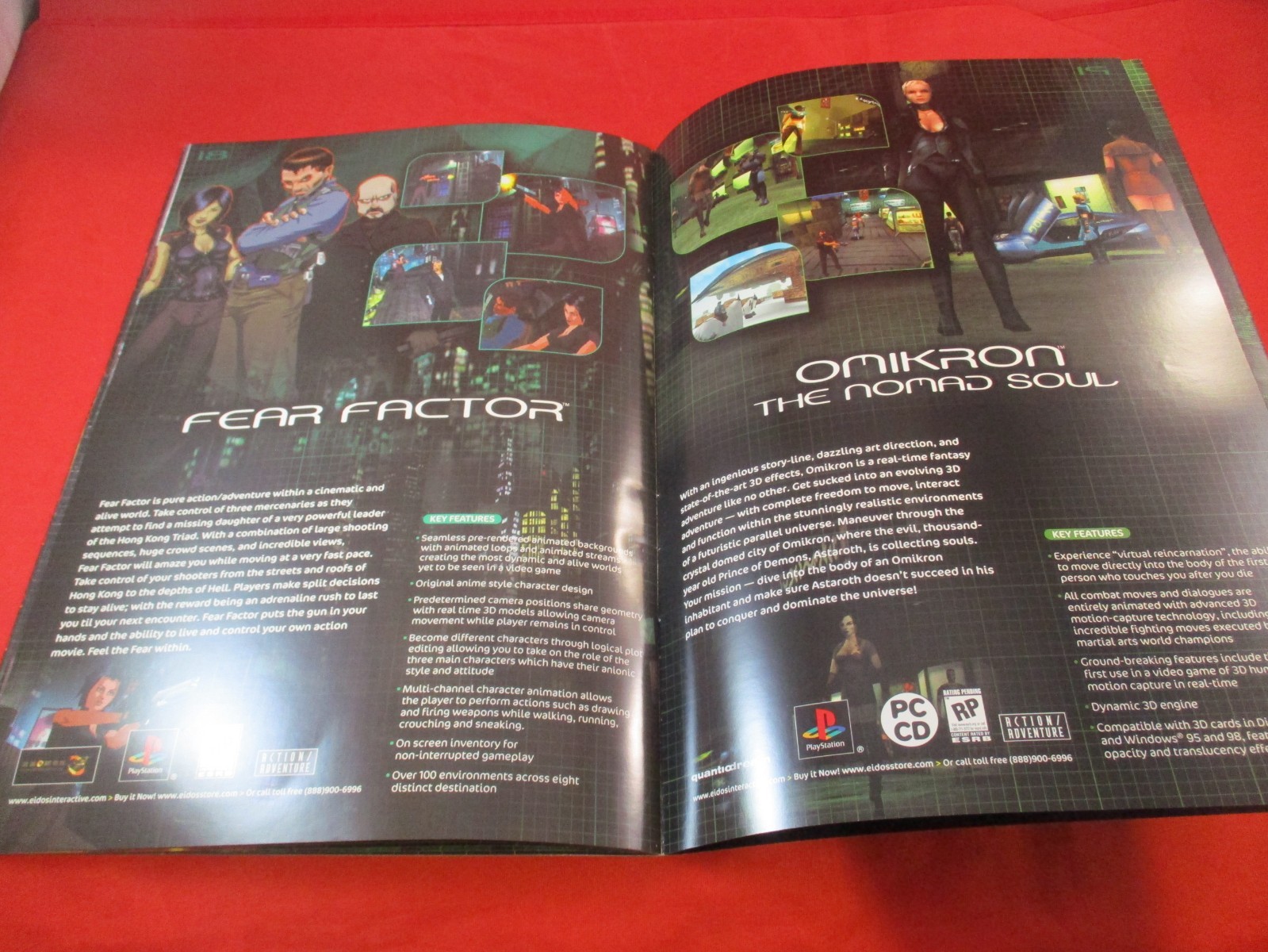 Eidos Interactive 1999 Product Catalog Tomb Raider Gex 3 Braveheart Daikatana