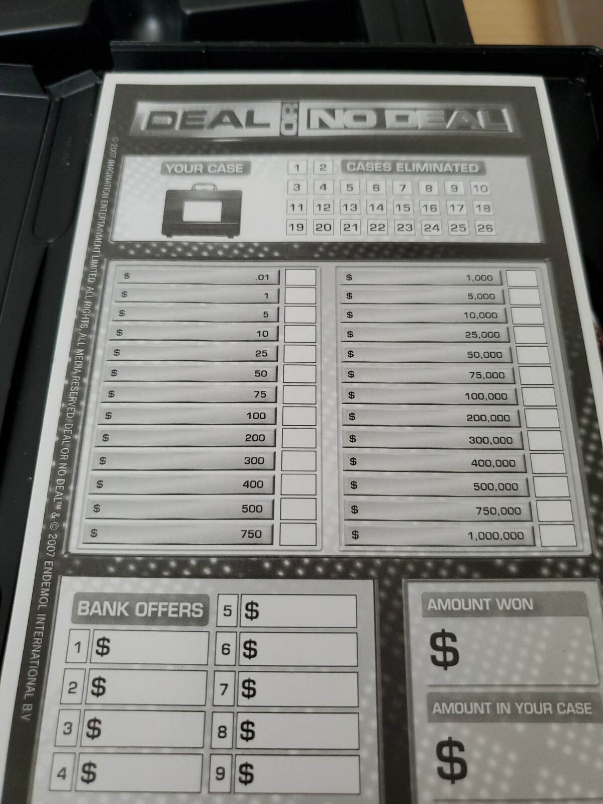 Imagination – DVD Game – Deal or No Deal – Interactive Game with CD