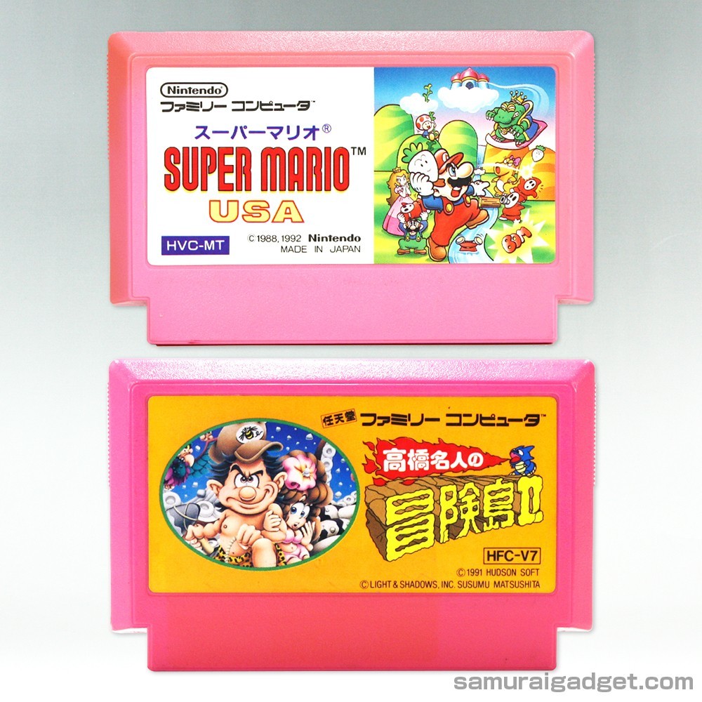 Super Mario USA(Bros. 2) & Adventure Island II 2 Nintendo Famicom/FC [Japan NES]