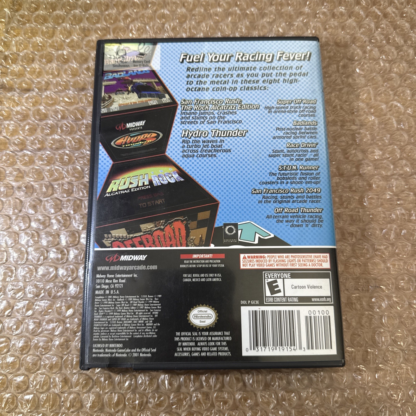 Midway Arcade Treasures 3 (Nintendo GameCube, 2005) Complete CIB Tested Working