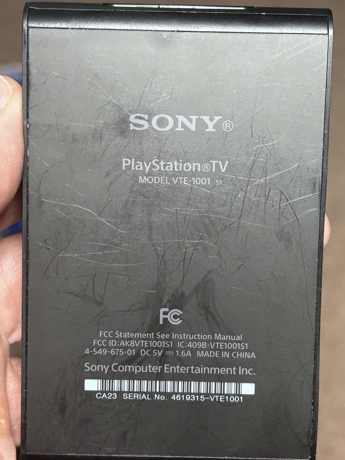 Sony PlayStation TV 1GB Console VTE-1001 PS Vita Box Cable Cords Guide Etc