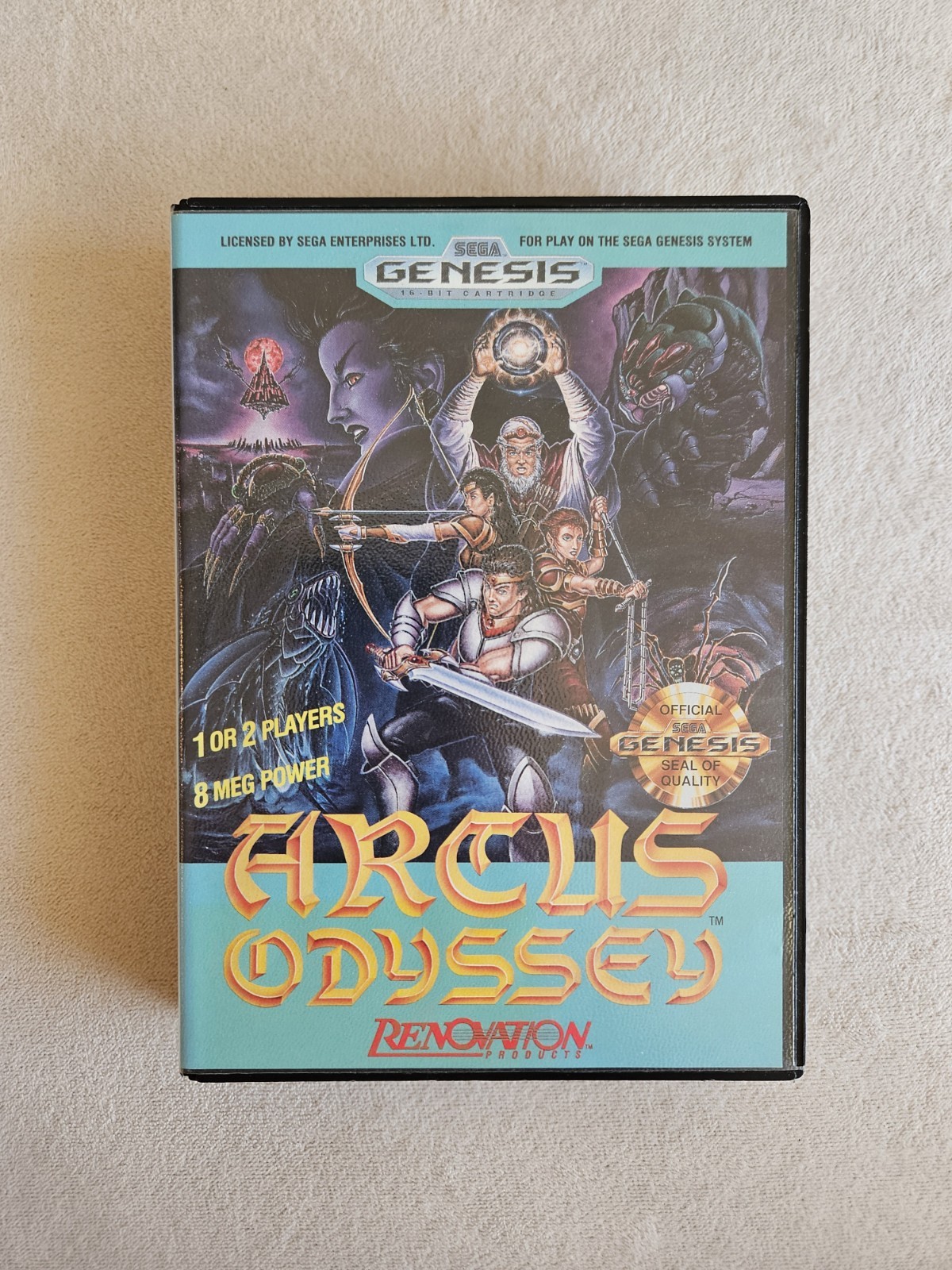 ARCUS ODYSSEY SEGA GENESIS COMPLETE IN BOX VERY GOOD CONDITION