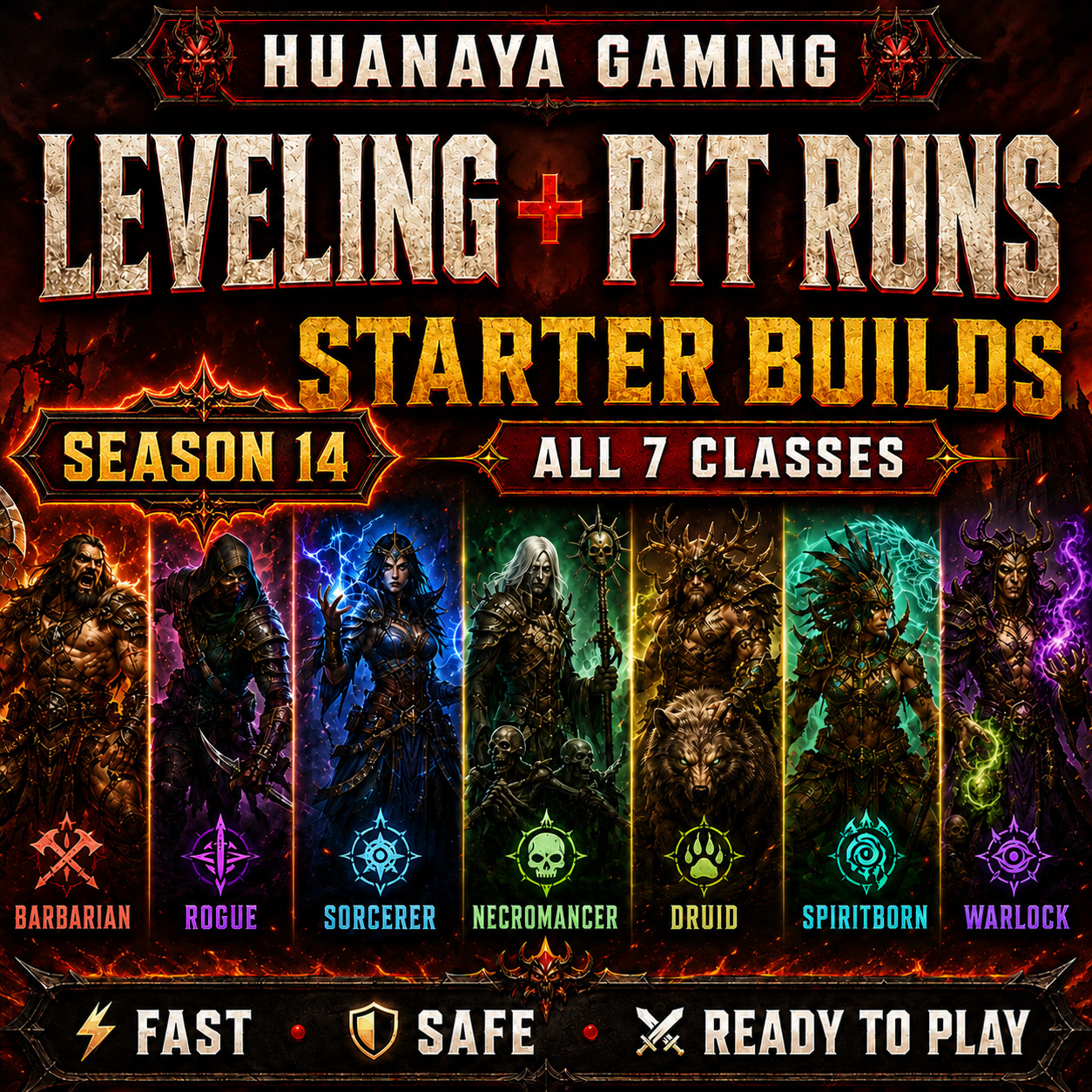 💥Diablo 4💥 Season 14 Season of Death Awakening🔥 Leveling🔥Pit 🔥Starter Build