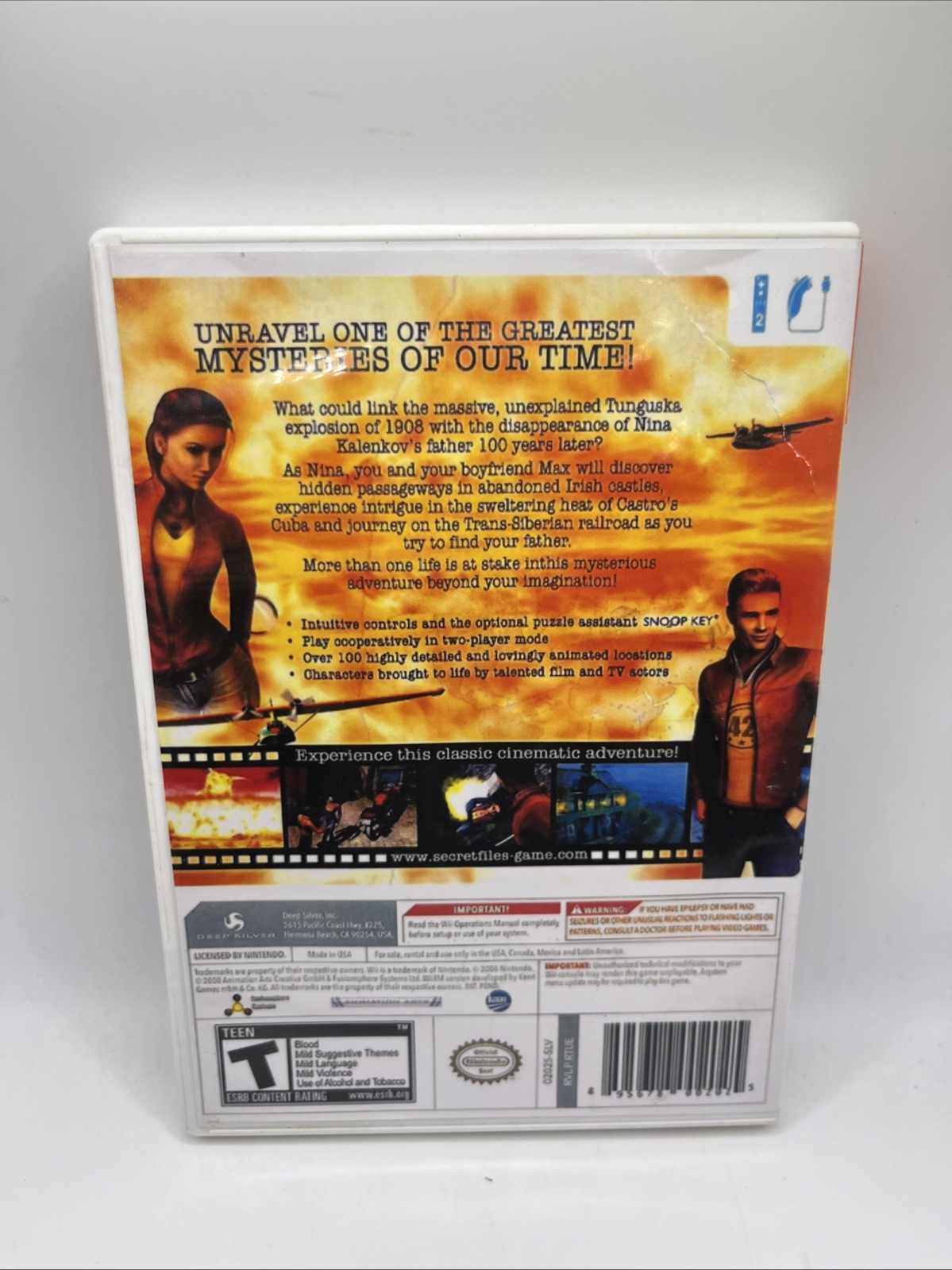 Secret Files: Tunguska (Nintendo Wii, 2010) Tested