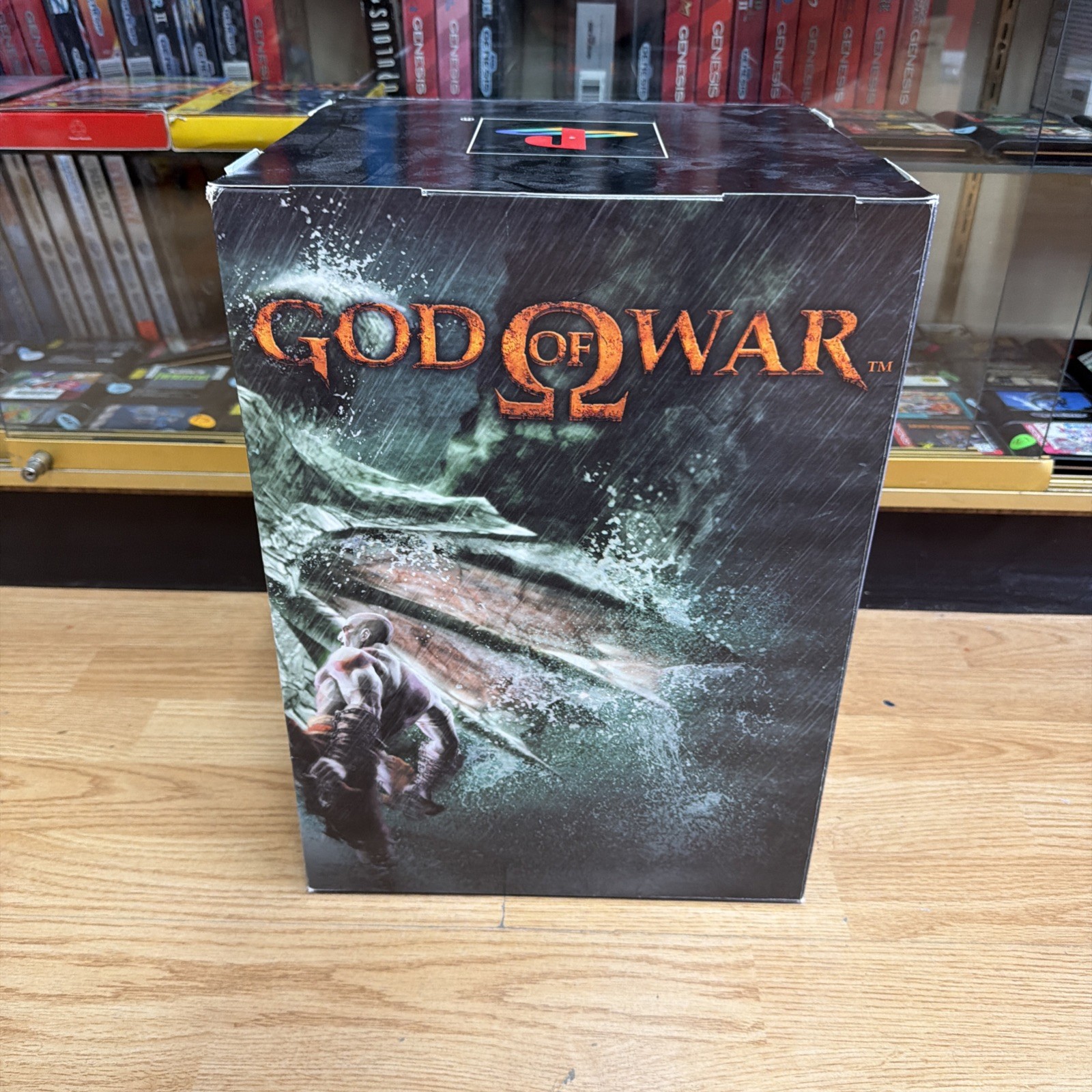 God Of War PlayStation 2 Store Promo 3D CUBE Pop Out Free Shipping