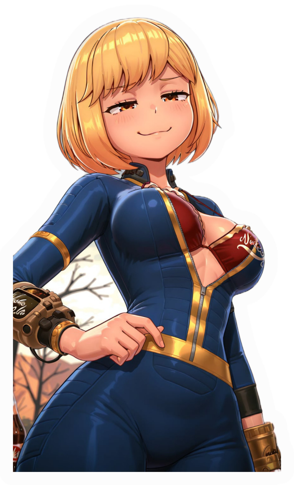 sexi fallout vault girl sticker 5″ high gloss vinyl decal quality print