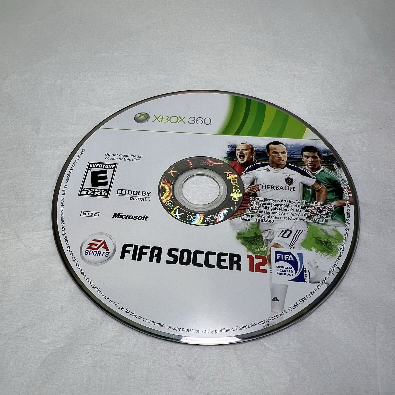 FIFA Soccer 12 Xbox 360 Video Game Disc Only Clean Tested Free Ship