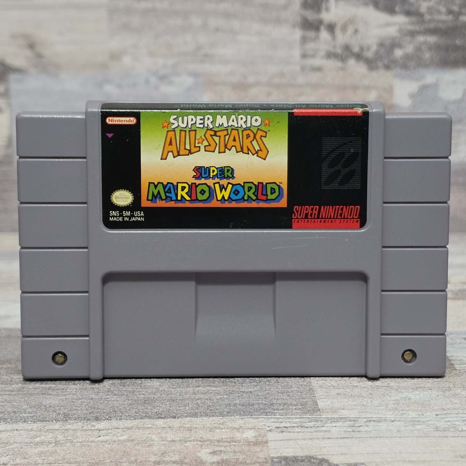 Super Mario All-Stars + Super Mario World (Super Nintendo/SNES) Tested Working