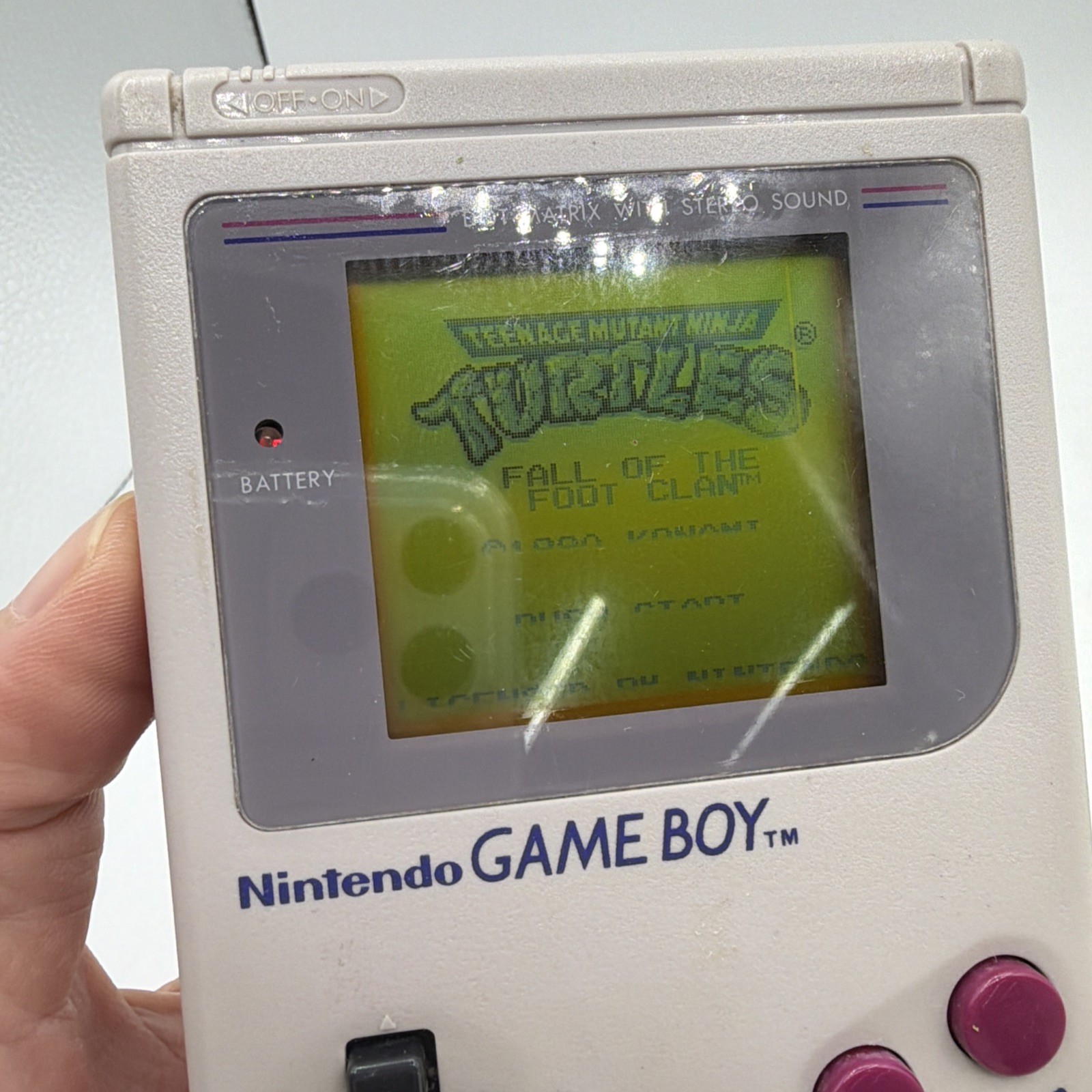 Authentic & Tested Nintendo Game Boy Gray Console Working (Read) 3 Games