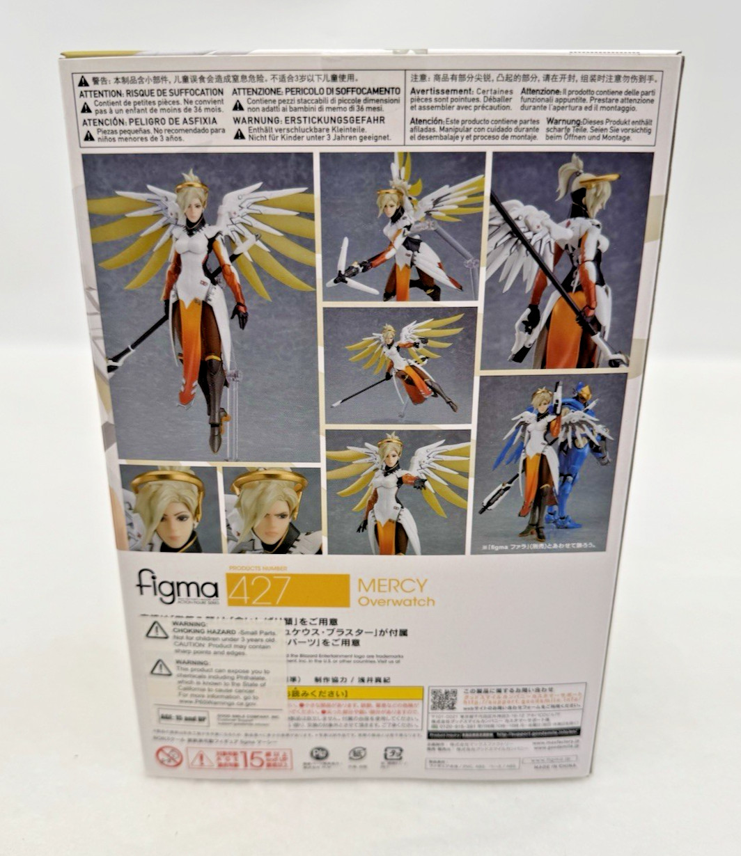 FIGMA 427 MERCY OVERWATCH ACTION FIGURE GOOD SMILE BLIZZARD MAX FACTORY NISB NEW