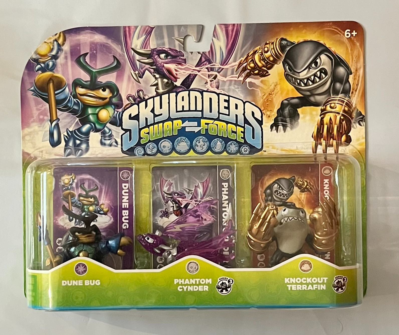 Skylanders Swap Force Dune Bug Phantom Cynder Knockout Terrafin New In Box