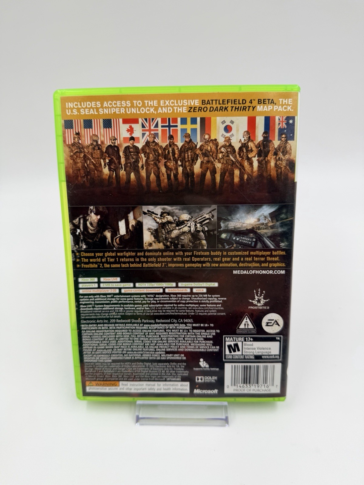 Medal of Honor: Warfighter Limited Edition (Xbox 360, 2012) CIB Complete Tested