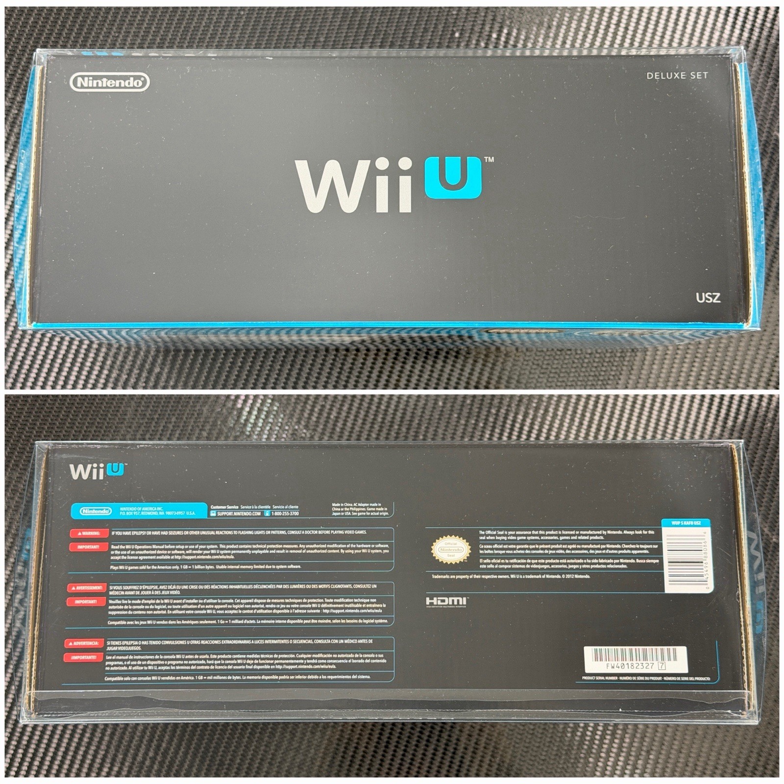 New Nintendo Wii U Deluxe 32GB Black Console CIB Complete 15 Sealed Games Rare