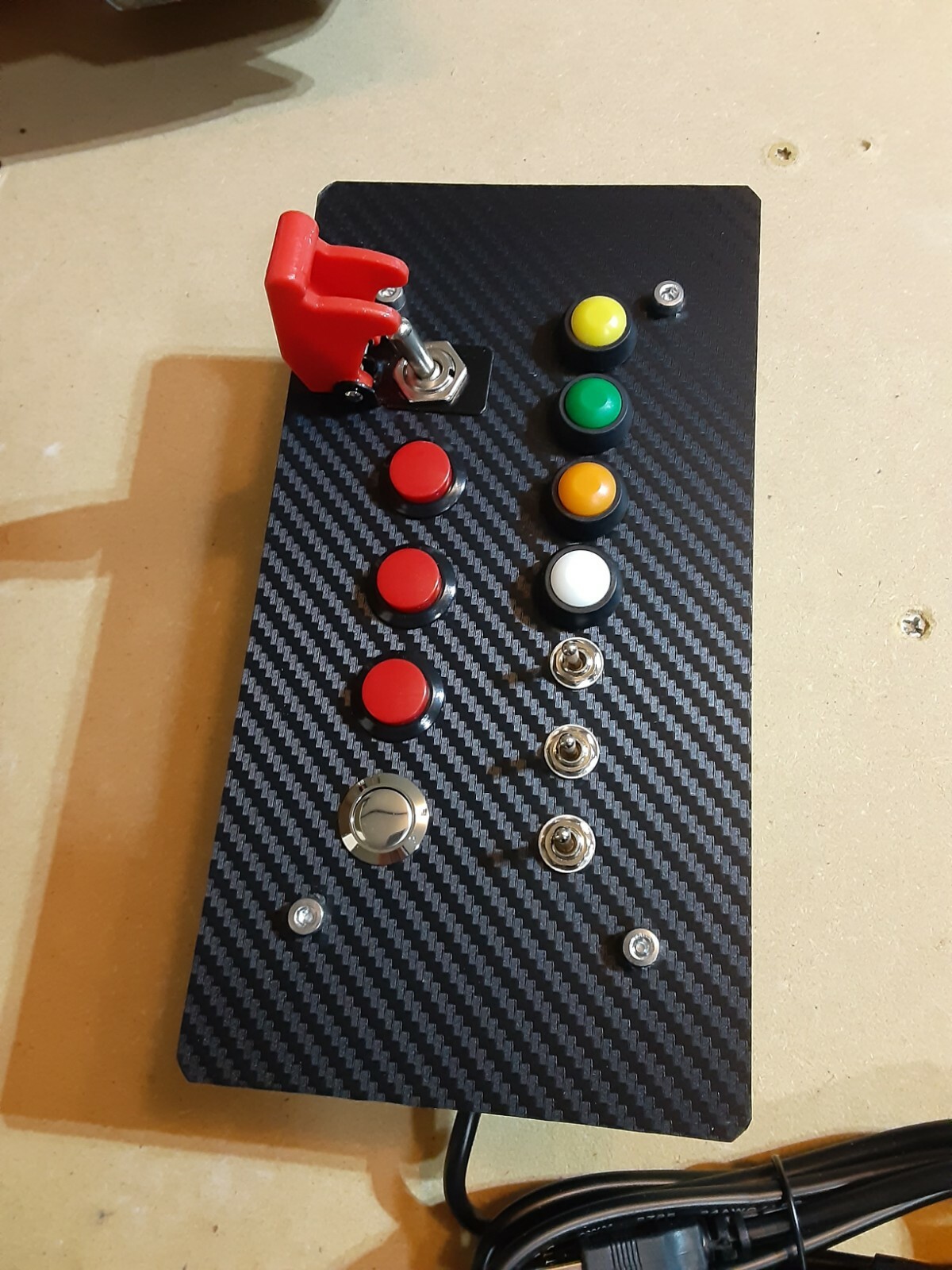 12 Function Sim Flight Truck Car Racing Button Box – Plug and Play USB For PC