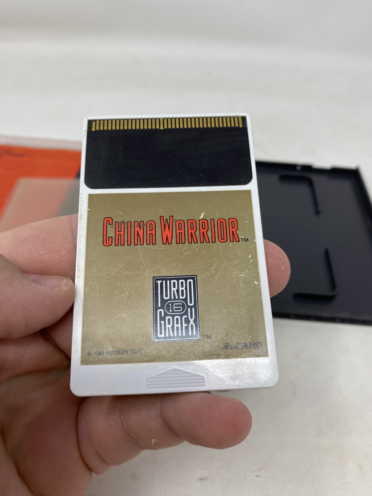 Vintage TurboGrafx 16 China Warrior 1989 NEC Video Game Cartridge CIB Complete