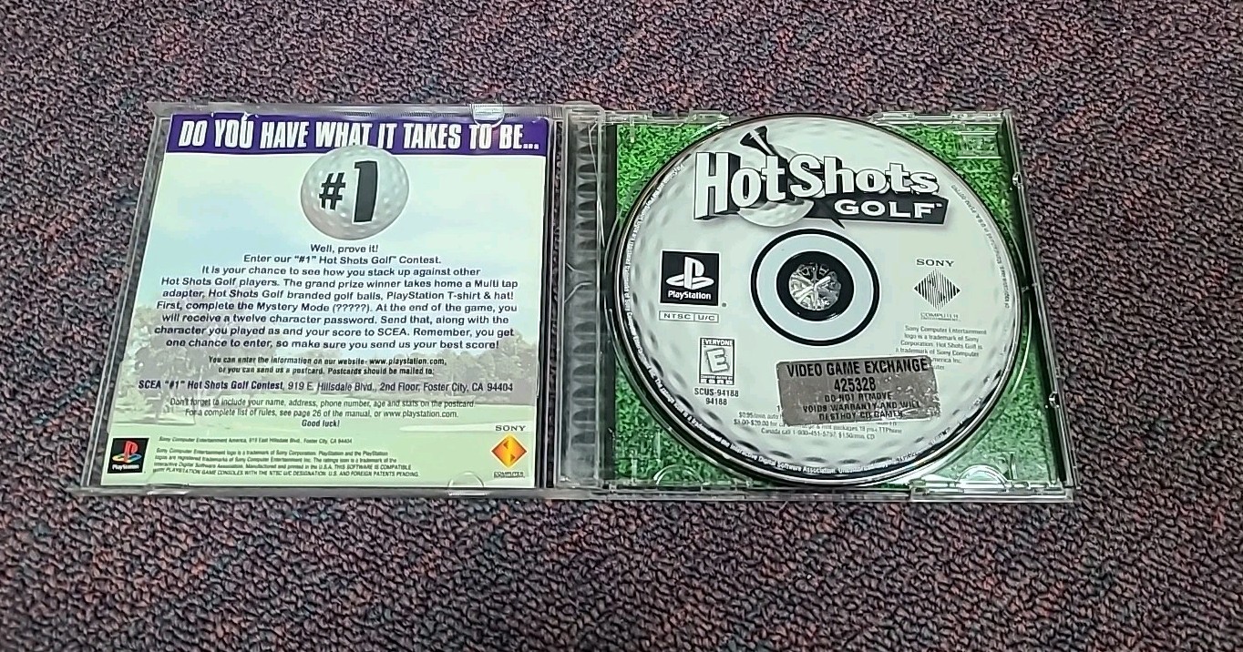 Hot Shots Golf (PlayStation 1) PS1 PSX (Tested & Works Well!) Ships Immediately!