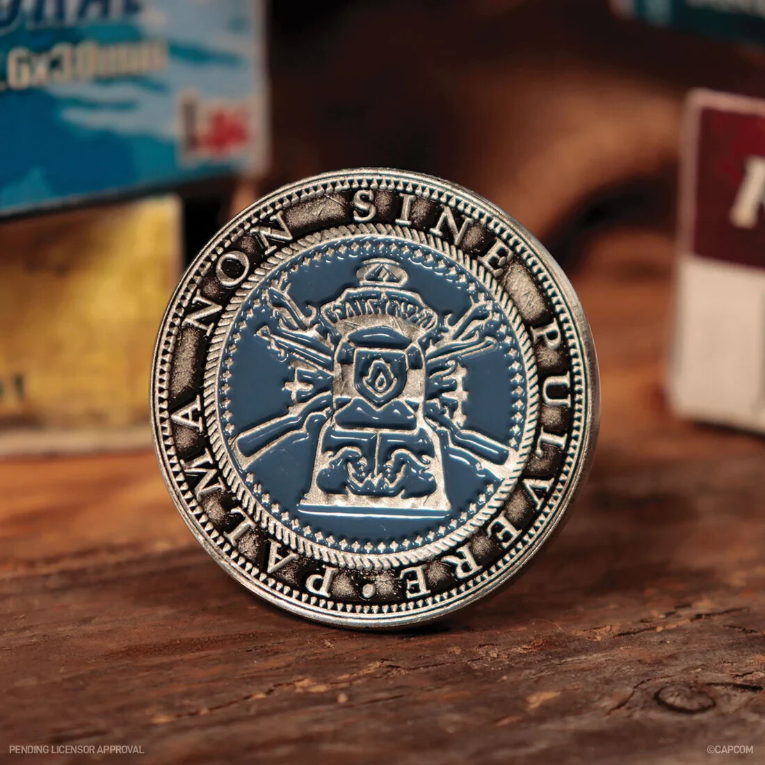 Resident Evil 4 Metal Shooting Gallery Tokens Coin Set of Two