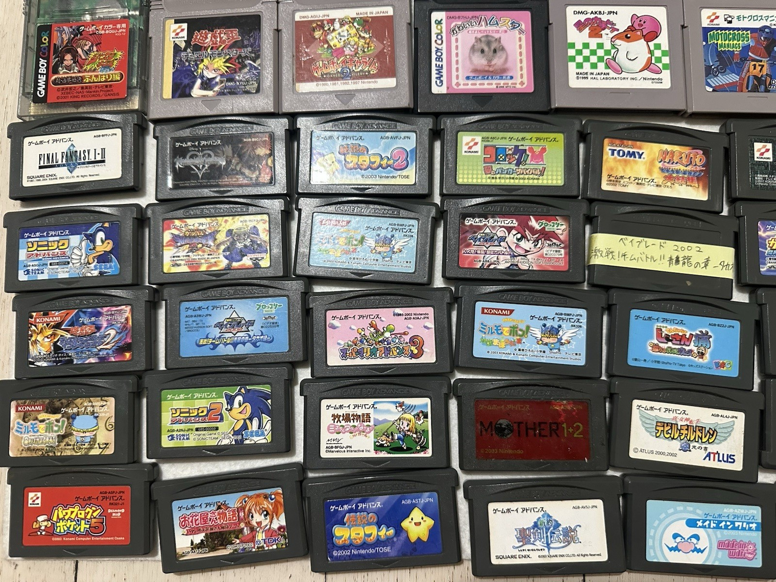 Lot 115 Gameboy Nintendo Cartridge Software GB Mario Pokemon Dragon Quest untest