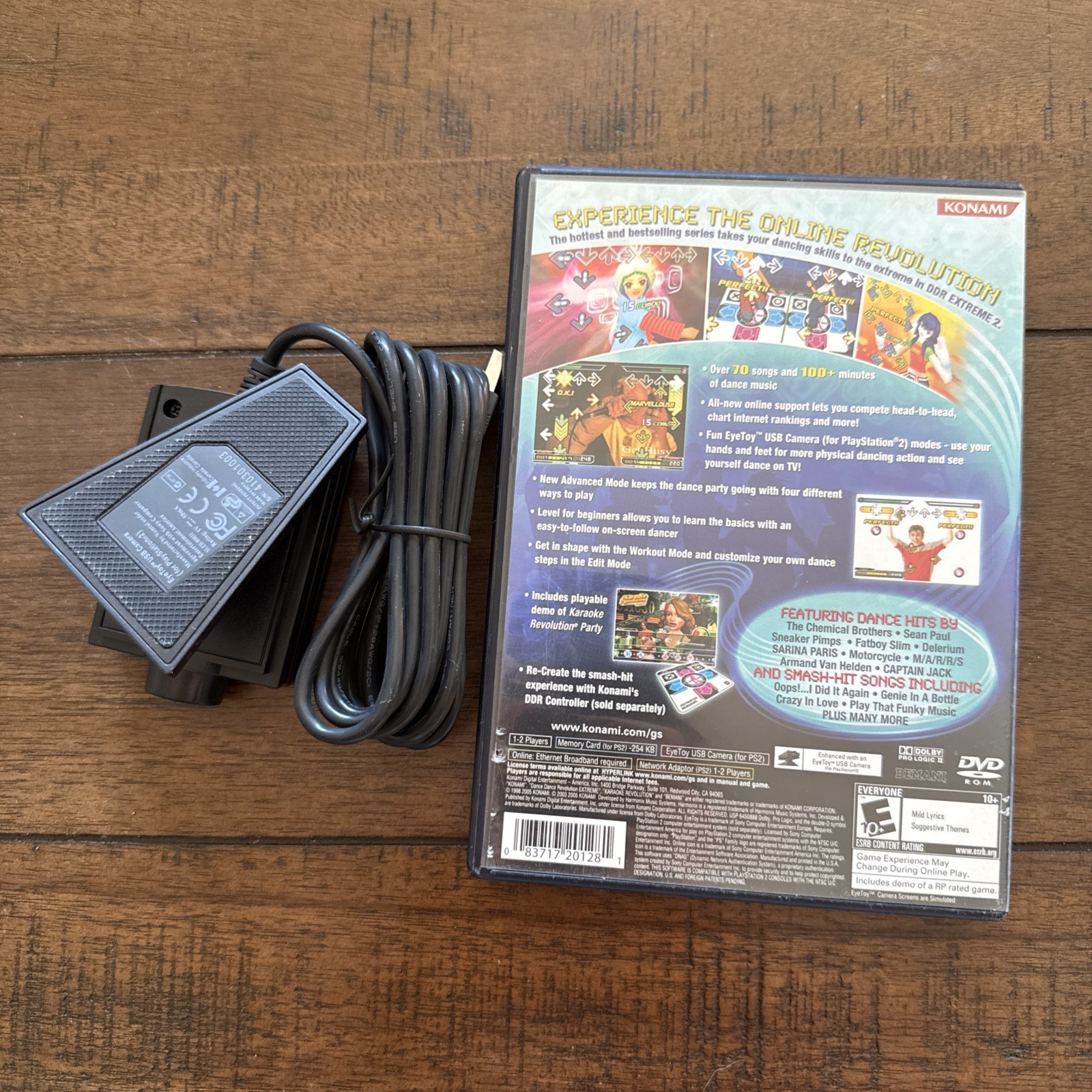 PS2 Dance Dance Revolution Extreme 2CIB -W EyeToy Camera – All Tested & Working!