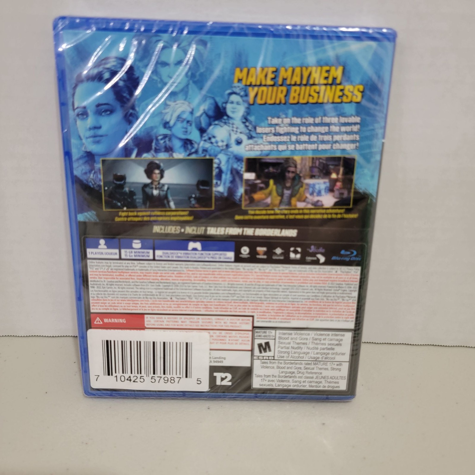 PS4 New Tales From The Borderlands Deluxe Edition Factory Sealed 2K Gearbox