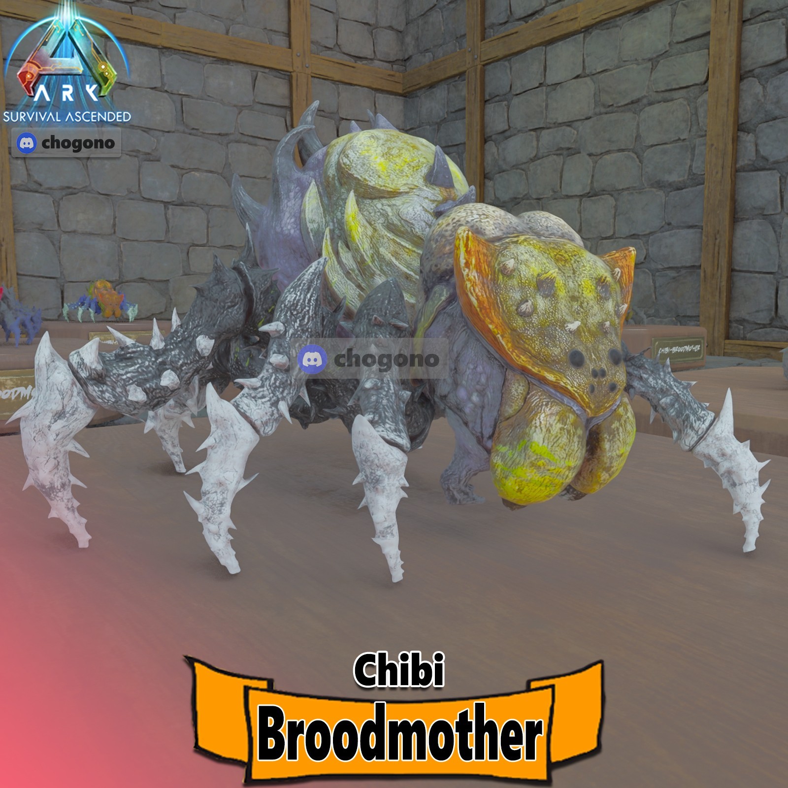Ark Survival Ascended RARE PVE CHIBI BROODMOTHER
