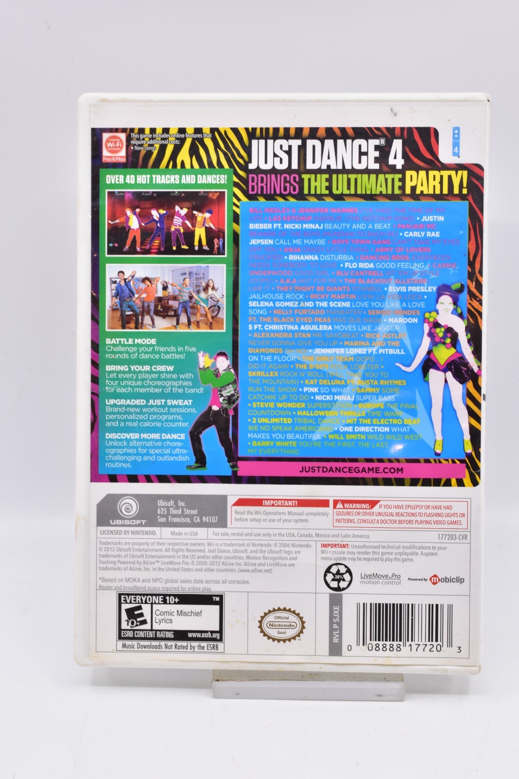 Wii Just Dance Just Dance 1 2 3 4 & Just Dance 2014 Game Bundle Tested & Working