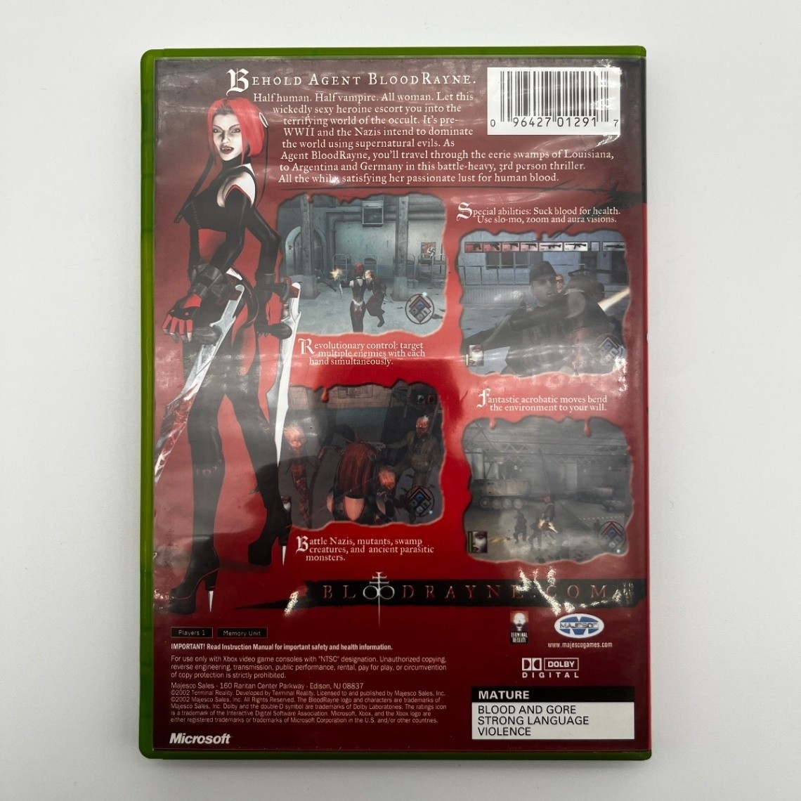 BloodRayne Microsoft Xbox Authentic Tested Complete CIB