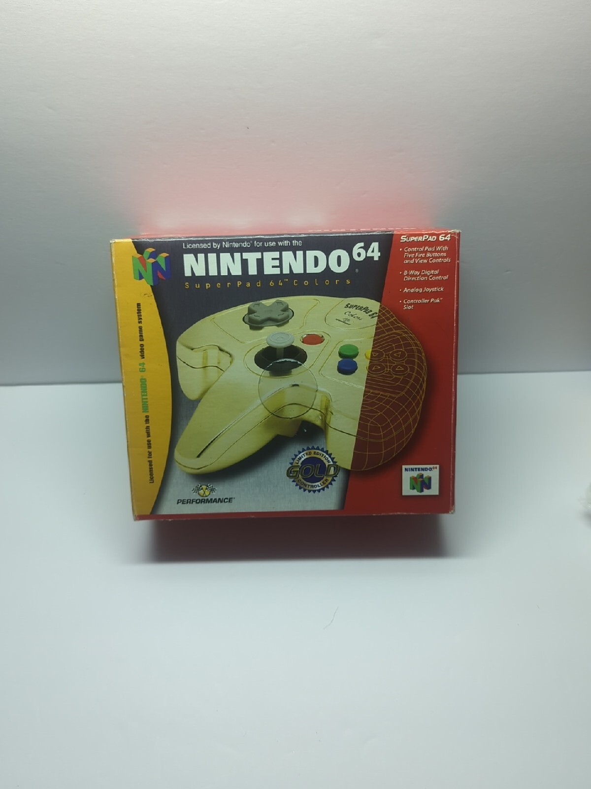 Performance Gold Limited Super Pad Color N64 Controller NOT FOR RESALE RARE! NFR