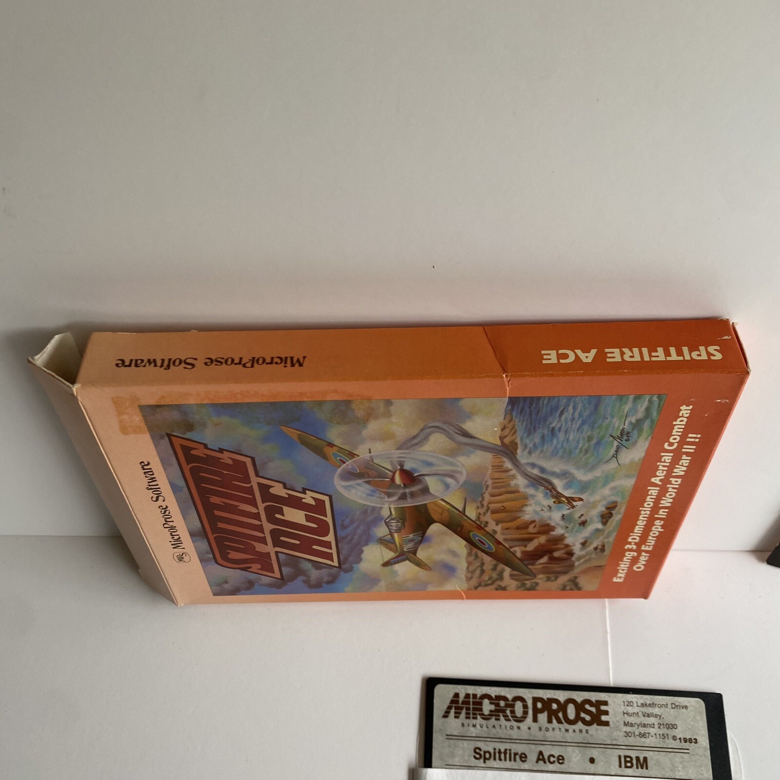 Spitfire Ace IBM PC Big Box 5.25” Disk Diskette CIB Complete In Box