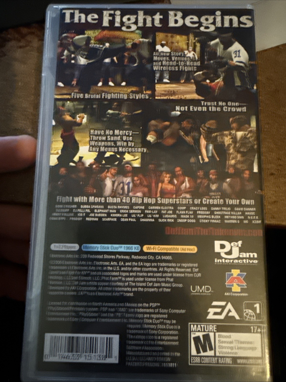 Def Jam: Fight for NY – The Takeover (Sony PSP, 2006) – CIB TESTED
