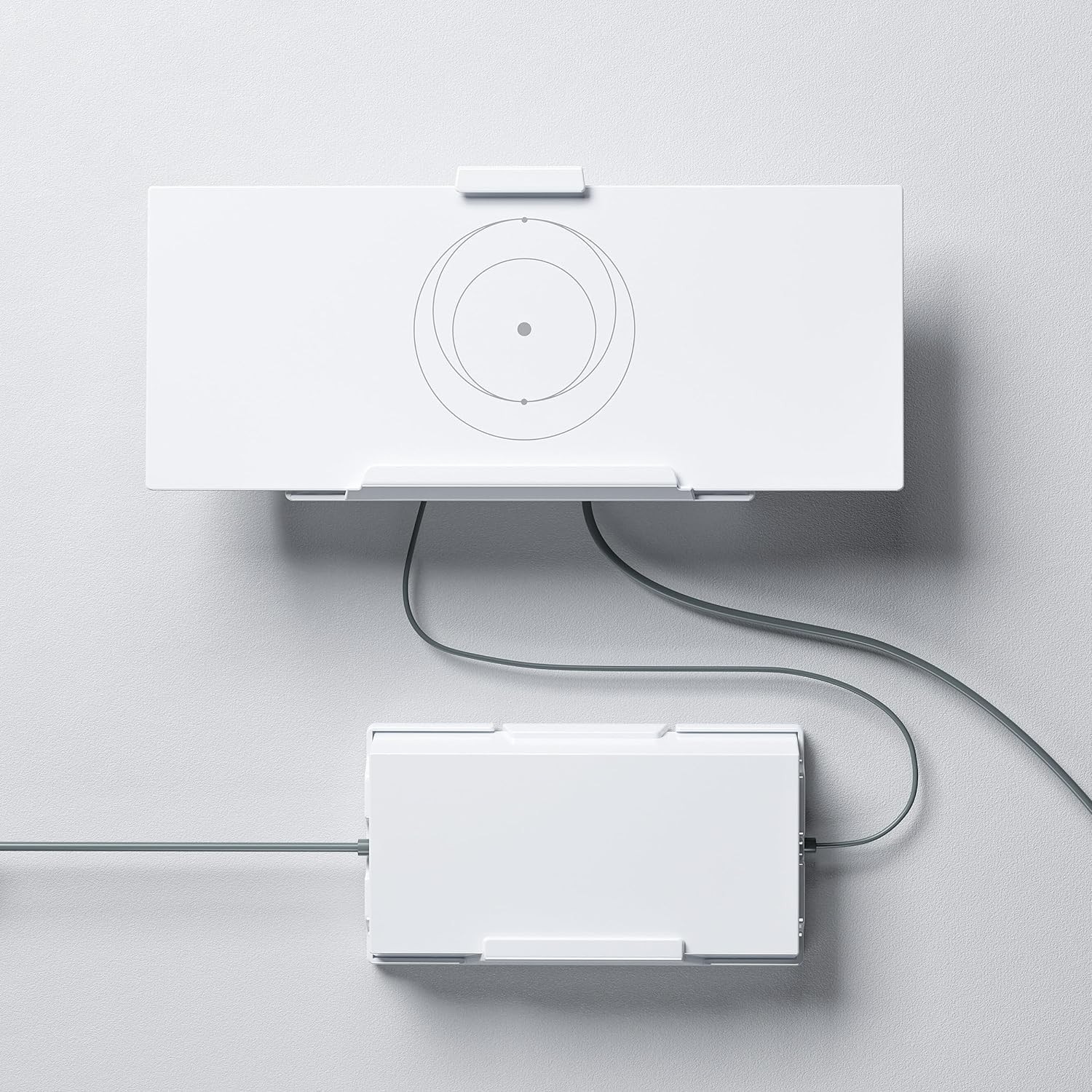 Starlink Gen 3 Router Wall Mount Kit with Power Supply Mounting Bracket white