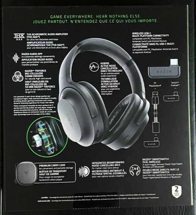 Razer Barracuda Pro Multi-Platform Wireless Headset (Black) – New Sealed