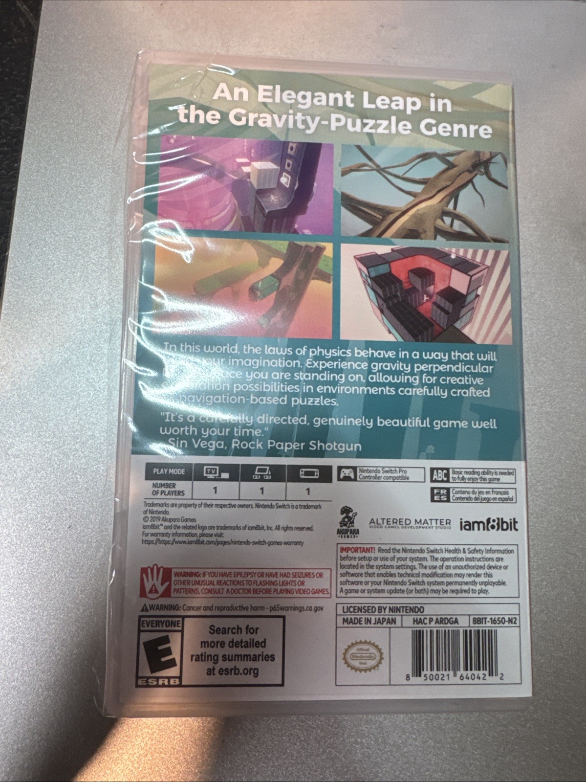 Etherborn Nintendo Switch Game Gravity-Puzzle By Iam8bit New