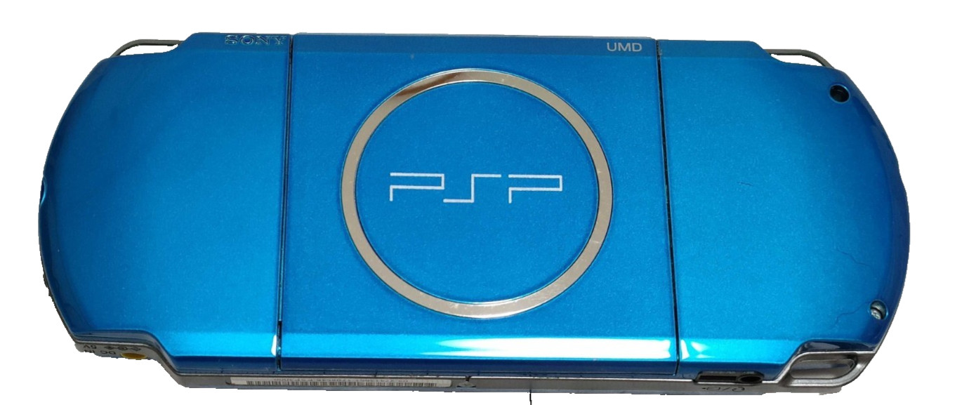 Sony PSP-3000 Vibrant Blue Handheld Console Region Free Tested Working