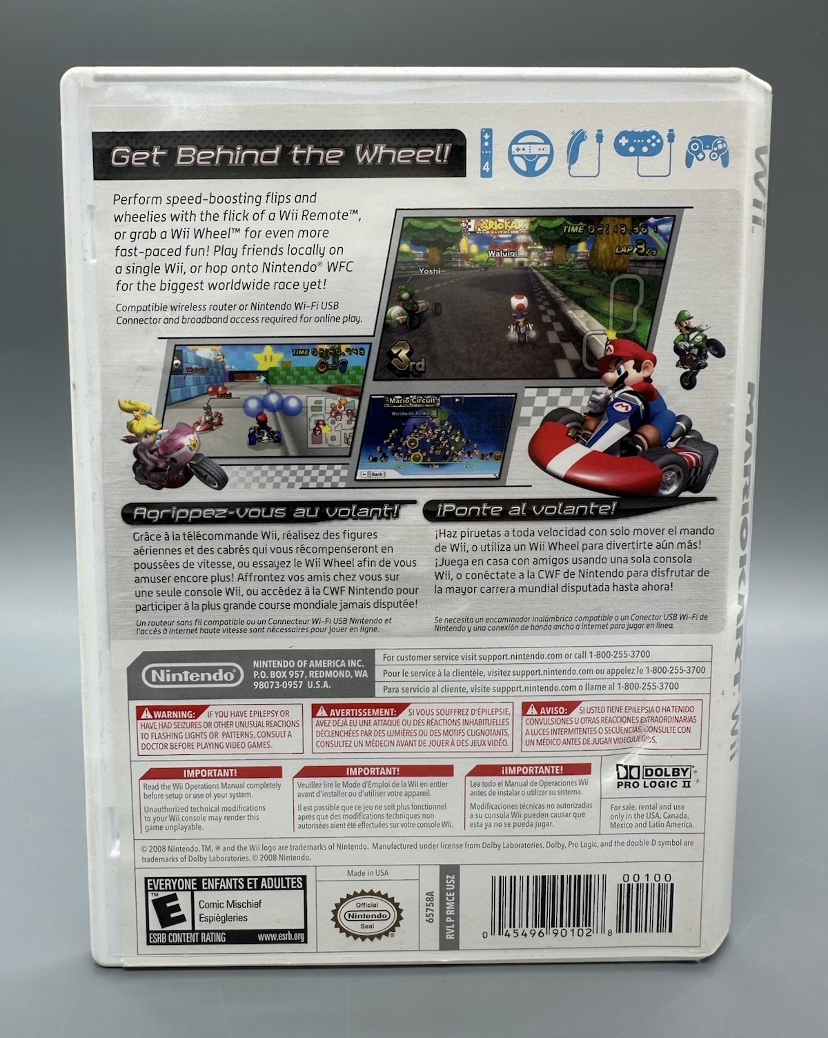Mario Kart Wii (Nintendo Wii, 2008) – CIB! Complete w/Manual – Tested!