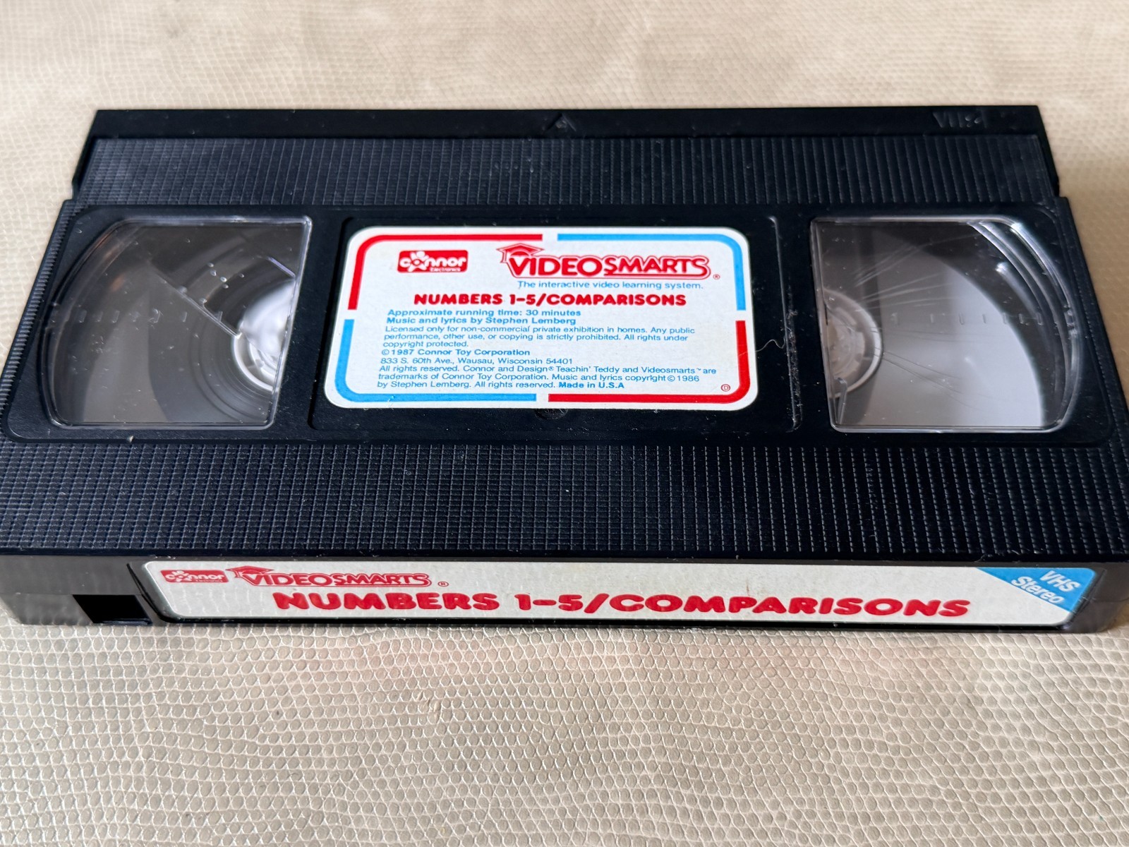 Vintage 1989 Connor Toy Video Phone from Videosmarts with 5 VHS Tapes – UNTESTED