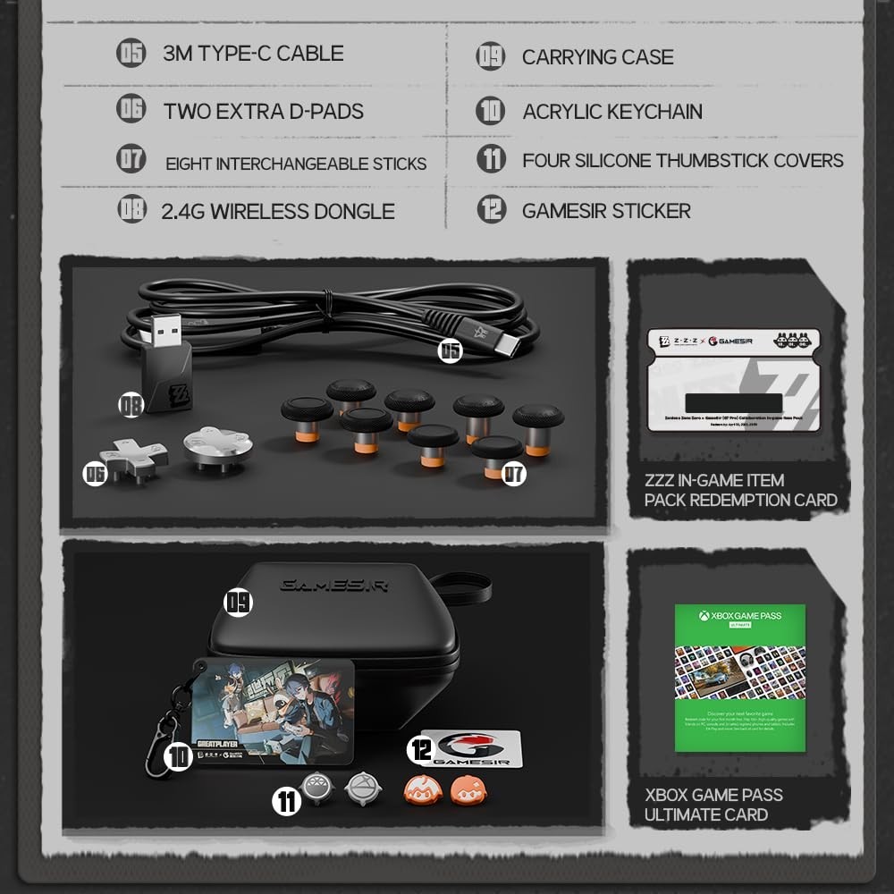 Zenless Zone Zero G7 Pro Controller – High-Performance Gaming with TMR Joysticks