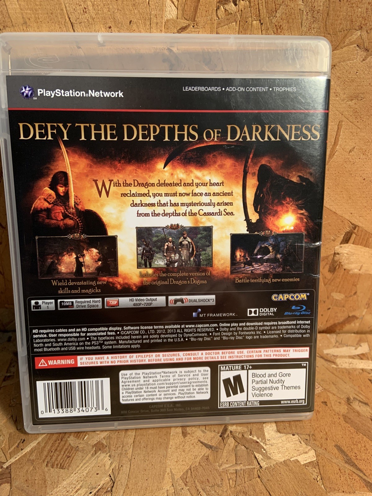 Dragons Dogma Dark Arisen PS3 PlayStation 3. TESTED AND WORKING SEE VIDEO