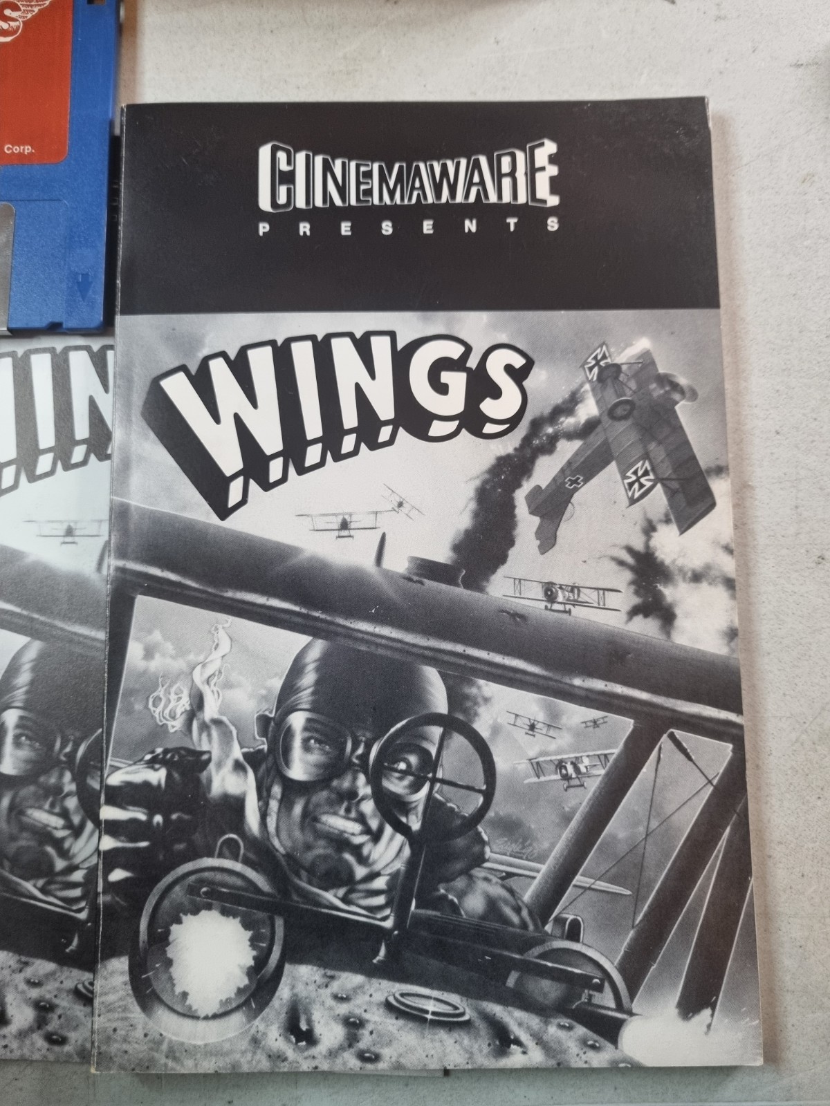 Wings Personal Combat Simulator Cinemaware Commodore Amiga Fully Complete CIB