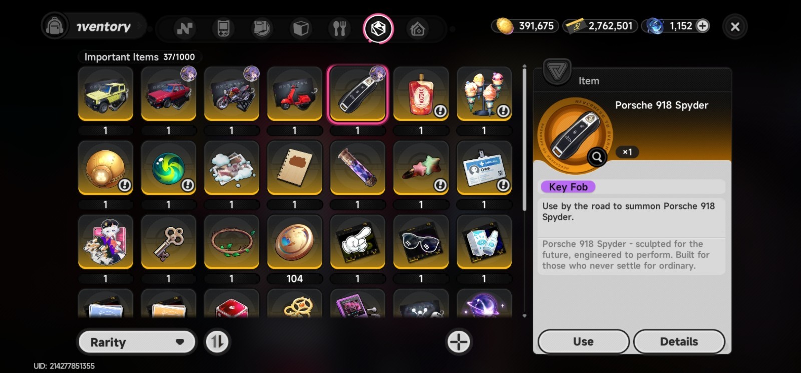 [EUROPE Server] Neverness to Everness [Account] ALL S Ranks + Porsche