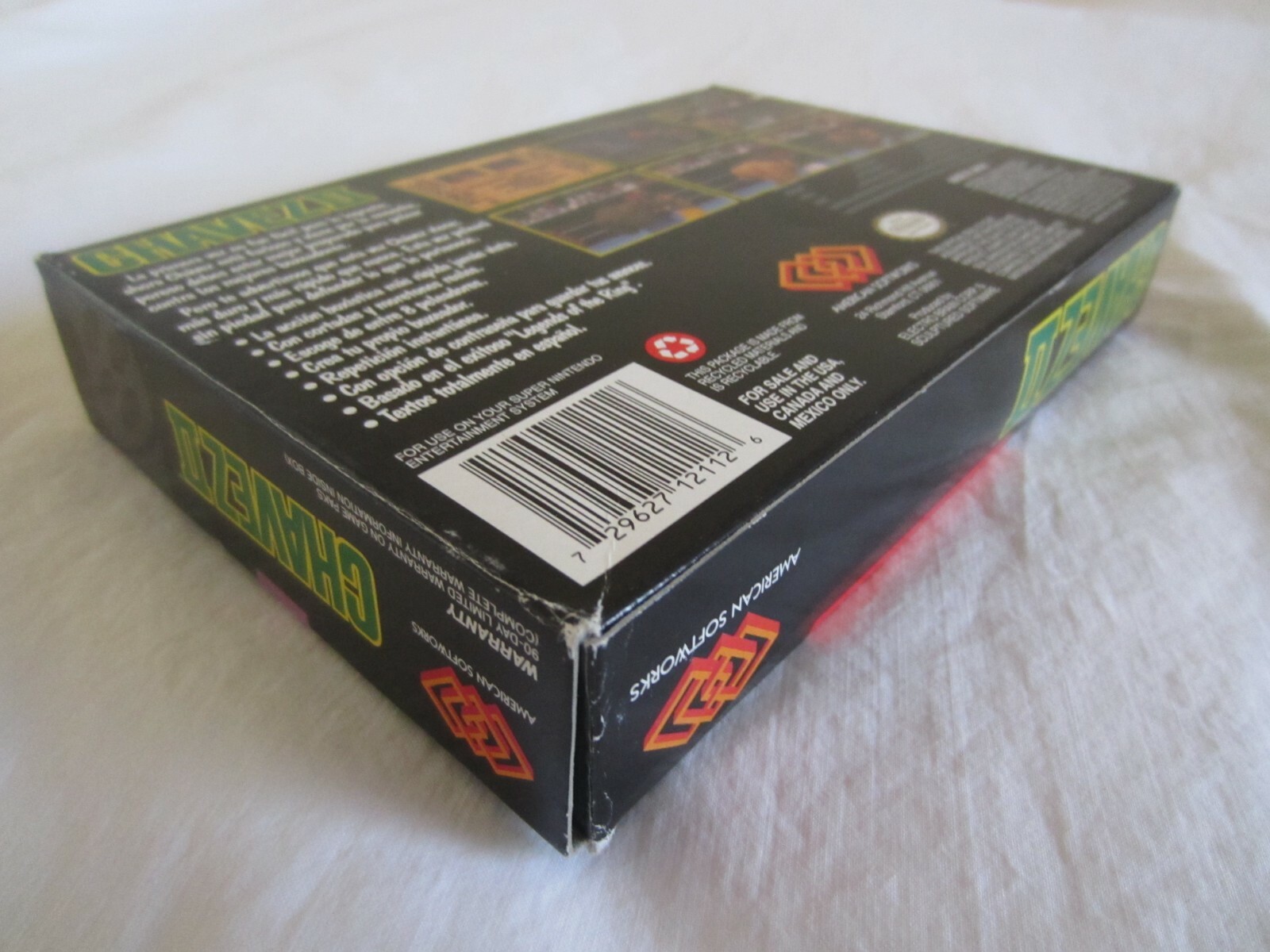 Chavez Boxing II (SNES) Super Nintendo CIB Complete Box 1994 ASC RARE