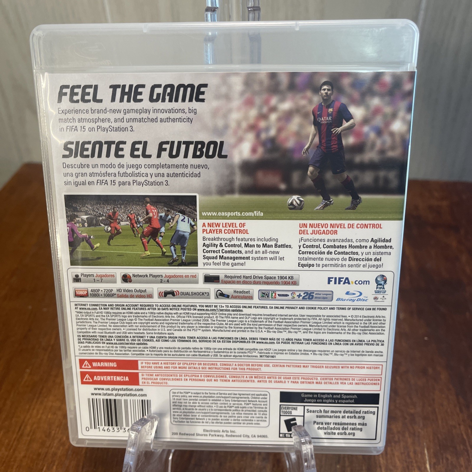 Playstation 3 PS3 FIFA 15 Complete CIB 2015 EA Sports Soccer Leo Messi Dempsey