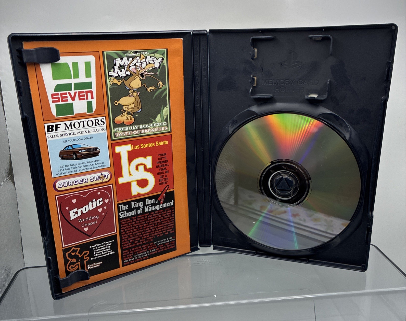 GTA Grand Theft Auto San Andreas PS2 Manual Included No Map Clean Disc